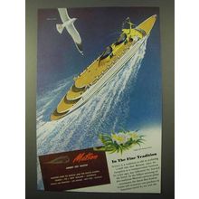 1946 Matson Lines Cruise Ad - In The Fine Tradition