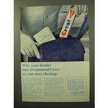 1964 Crest Tooth Paste Ad - At Your Next Checkup