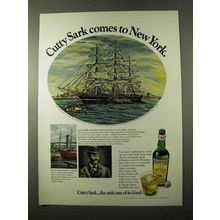 1972 Cutty Sark Scotch Ad - Comes to New York