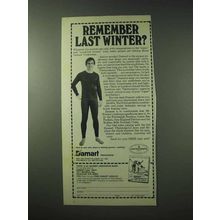 1984 Damart Underwear Ad - Remember Last Winter?