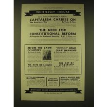 1935 Whittlesey House Division of McGraw-Hill Book Co. Ad - The America Way