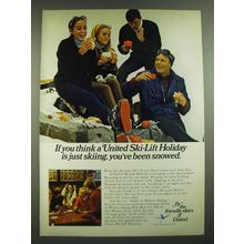 1968 United Airlines Ad - Think a United Ski-Lift Holiday is just Skiing