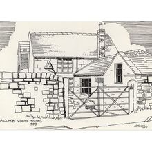 Acomb Youth Hostel Northumberland Local Painting Postcard