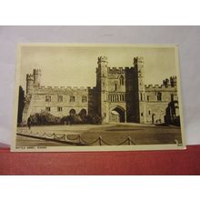 BATTLE ABBEY, BATTLE used vintage postcard by Shoesmith 1955 pm =