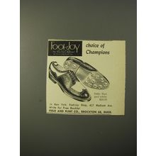 1954 Foot-Joy 7082 Golf Shoes Ad - Choice of champions