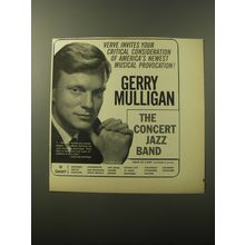 1960 Verve Record Album Advertisement - Gerry Mulligan The Concert Jazz Band