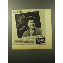 1960 Verve Record Album Advertisement - Hello Love by Ella Fitzgerald