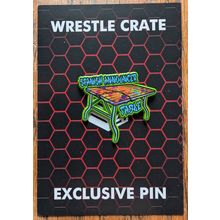Spanish Announcer's Table ENAMEL PIN Wrestling Crate WWE AEW ROH WCW wrestler