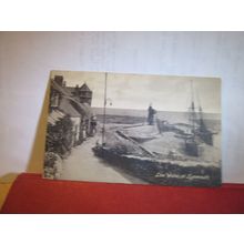 LOW WATER, LYNMOUTH, DEVON used antique postcard by Valentine 1920 pm =
