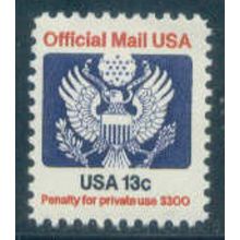 O129 13c Eagle Fine MNH Q3189