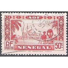 Sénégal 1935 Michel 130 O Cote (2001) 0.30 € Mosquée de Diourbel Cachet rond
