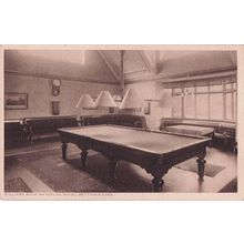 Billiard Snooker Room Waterloo Hotel Betwys Y Coed Welsh Old Postcard