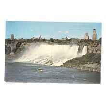THE AMERICAN FALLS, NIAGRA FALLS, ONTARIO, CANADA unused postcard c.1970s /