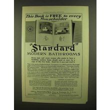 1908 Standard Modern Bathrooms Ad