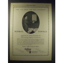 1929 Brown Company Nibroc Towels Ad - The Finest