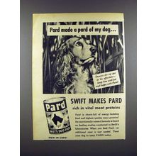 1947 Pard Dog Food Ad - Cocker Spaniel