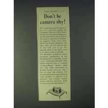 1958 Kodak Retinette Camera Ad - Don't be camera shy!