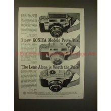 1959 Konica IIIm, IIIa and Konilette 35 Camera Ad!!