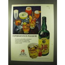 1972 J&B Scotch Ad - Experiments in Pleasure
