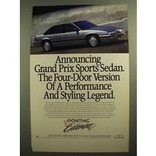 1989 Pontiac Grand Prix Sports Sedan Ad - Legend
