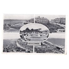 multiview, BOSCOMBE, Hampshire used vintage postcard RP. 1961 postmark =