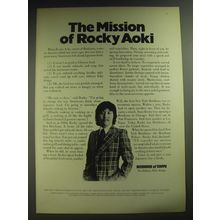 1974 Benihana of Tokyo Restaurant Ad - The Mission of Rocky Aoki