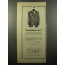 1950 Brooks Brothers Sport Jackets Advertisement