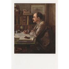 Rudyard Kipling National Portrait Gallery Painting Postcard