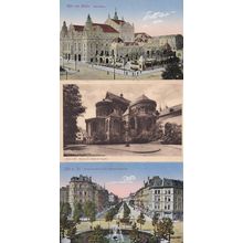 Koln Kirche St Maria Opernhaus 3x German Old Postcard s