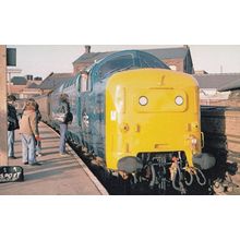 St Paddy Train at Doncaster Station in Winter British Rail Postcard