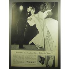 1957 Warner's Merry Widow Corset Ad - Wanted for Manslaughter