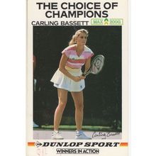 Carling Bassett Dunlop Sport 1980s Tennis Advertising Postcard