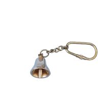 Pack Of 2] Solid Brass Bell Key Chain 4""