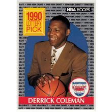 1990-91 Hoops Derrick Coleman RC basketball card #390- Nets