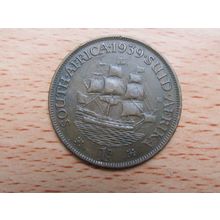 South Africa 1939 1d Penny Coin