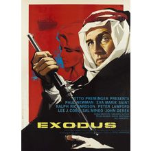 Exodus (1960)_2 Movie Film Poster Canvas iconic design