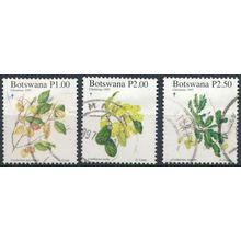 Christmas, Plants: 3 Values - Botswana 1997 - FH - SG 878/80