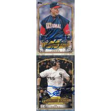 CHIPPER JONES & JIM THOME AUTO 2018 BRAVES & WHITE SOX HOF WORLD CHAMPION PLAYER