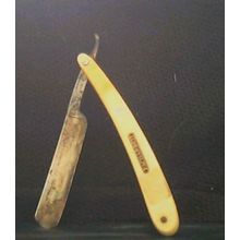 Vintage Facharbeit Cut Throat Straight Razor