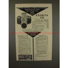 1953 Exakta VX Camera Ad, Grand Central Camera Exchange