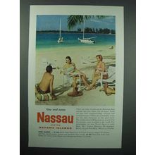 1958 Nassau and The Bahamas Tourism Ad - Gay and Sunny