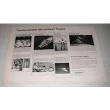 1962 Hughes Aircraft Ad - F-106, Moon Surveyor, Syncom