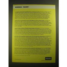 1987 Hughes Aircraft Ad - Composite Material Made of Graphite Epoxy