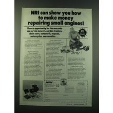 1988 NRI Schools Ad - NRI can show you how to make money repairing small engines