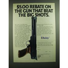 1980 Daisy 717 Pistol Ad - $5.00 rebate on the gun that beat the big shots