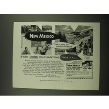 1958 New Mexico State Tourist Bureau Ad - New Mexico The Land of Enchantment