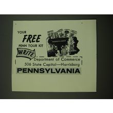 1962 Pennsylvania Department of Commerce Advertisement