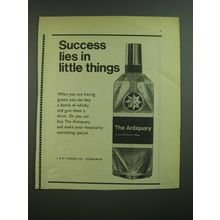 1968 The Antiquary Scotch Ad - Success lies in little things