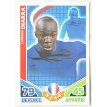 2010 Topps Match Attax World Cup Trading Card - France, Lassana Diarra