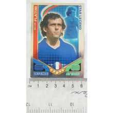 2010 Topps Match Attax World Cup Trading Card - France, Michel Platini, * Legend